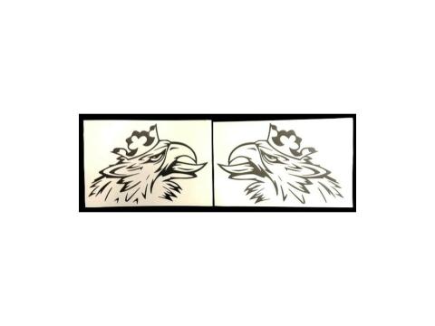 Matrica griff koronás pár (22,5x28,5cm)