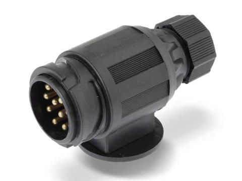 Utánfutó csatlakozó dugó 13 pólusú 12V műanyag W