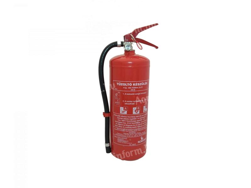 Tűzoltó készülék 6kg 43A 233B C