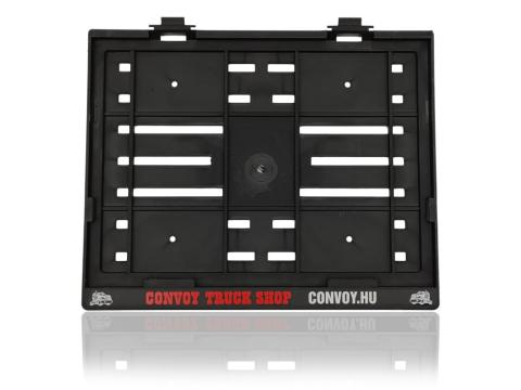 Rendszámtábla tartó teherautó