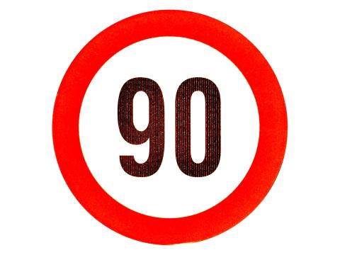 Fényvisszaverő sebességkorlátozó matrica - 19cm