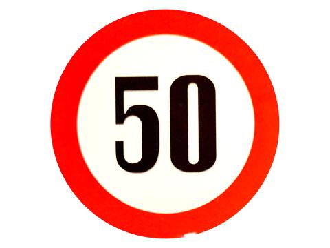 Fényvisszaverő sebességkorlátozó matrica - 19cm Fényvisszaverő sebességkorlátozó matrica - 19cm