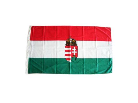 Magyar zászló - nagy lobogó - magyar címeres (90x150cm)
