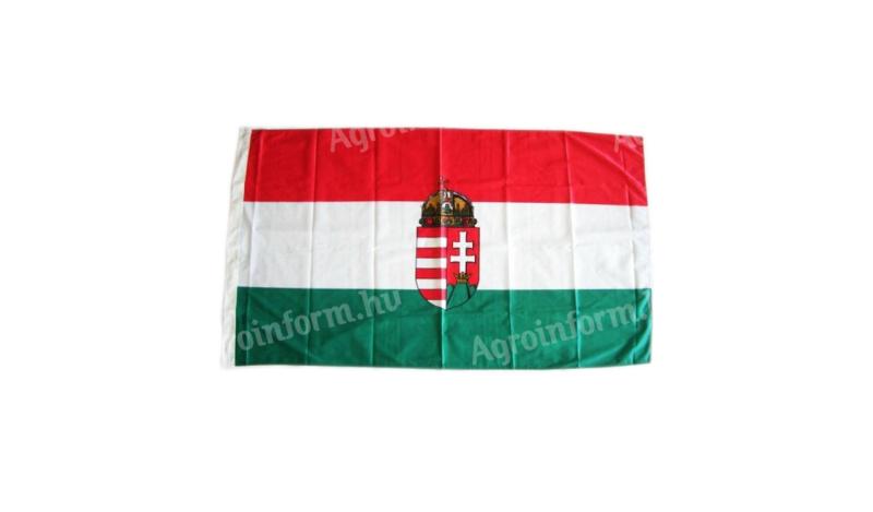 Magyar zászló - nagy lobogó - magyar címeres (90x150cm)