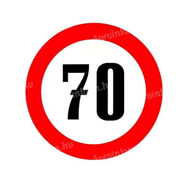 Fényvisszaverős ebességkorlátozó matrica - 13 és 19cm