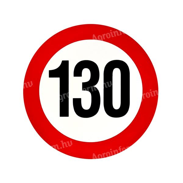Fényvisszaverős ebességkorlátozó matrica - 13 és 19cm