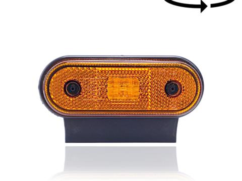 Lámpa helyzet LED lekerekített sárga tartóval 4LED