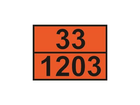 ADR tábla 33/1203 Benzin