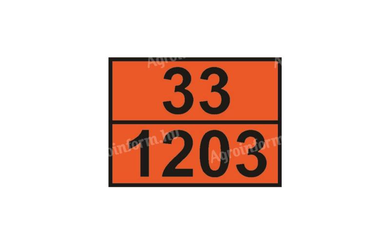 ADR tábla 33/1203 Benzin