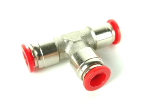 Csőcsatlakozó automata gyorstoldó T elágazás 4-12 mm Csőcsatlakozó automata gyorstoldó T elágazás 4-12 mm