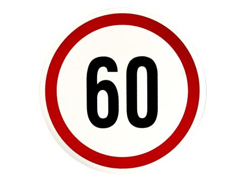 Fényvisszaverős ebességkorlátozó matrica - 13 és 19cm