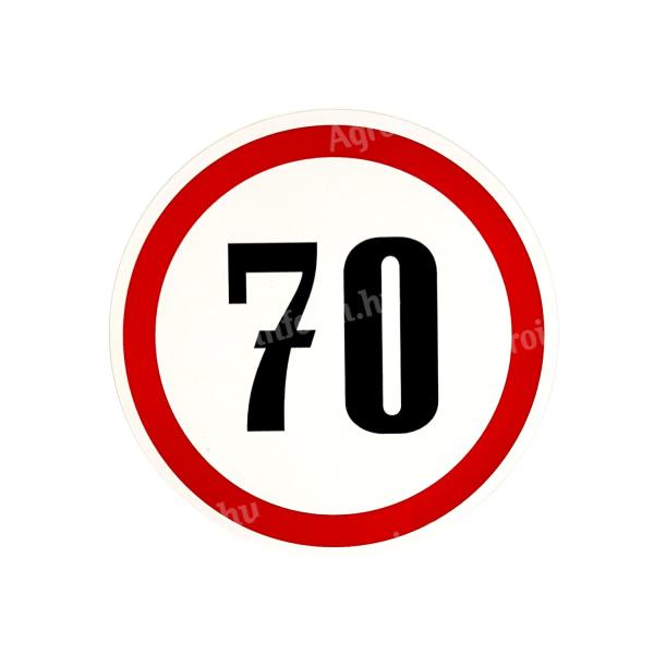 Fényvisszaverős ebességkorlátozó matrica - 13 és 19cm