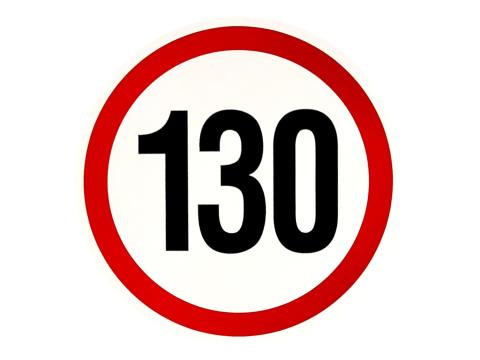 Fényvisszaverős ebességkorlátozó matrica - 13 és 19cm