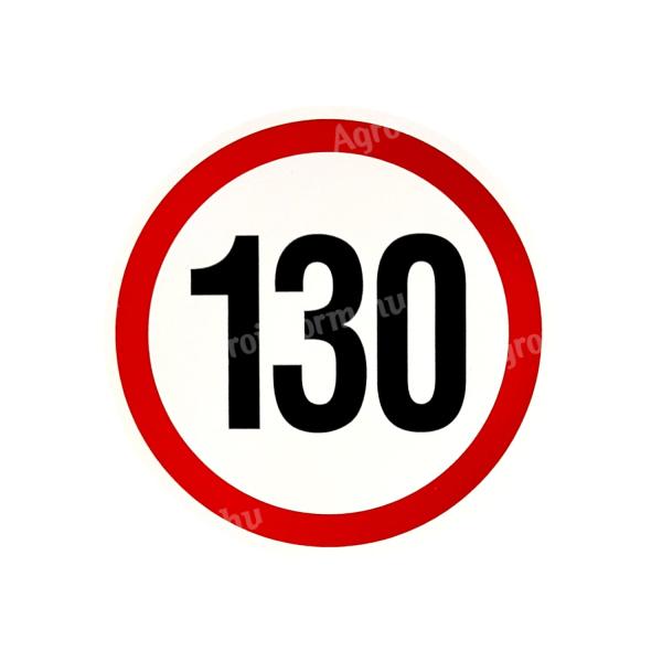 Fényvisszaverős ebességkorlátozó matrica - 13 és 19cm
