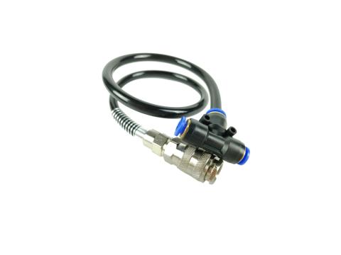 Fúvató pisztoly szetthez 6 mm T-csatlakozó 0,5 m csővel