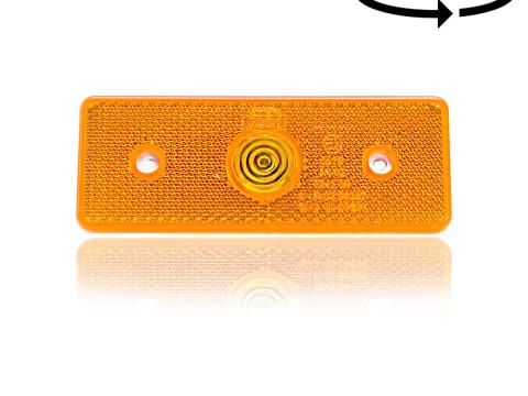 Lámpa helyzet beépíthető sárga prizmás Lámpa helyzet beépíthető sárga prizmás