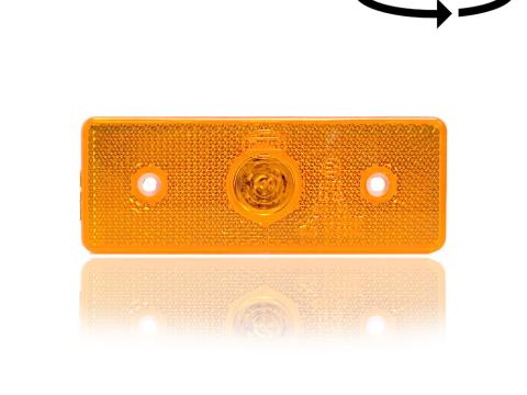 Lámpa helyzet beépíthető prizmás sárga LED-es Lámpa helyzet beépíthető prizmás sárga LED-es