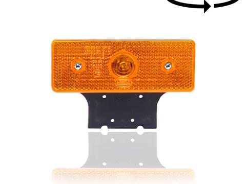 Lámpa helyzet beépíthető prizmás sárga LED-es Lámpa helyzet beépíthető prizmás sárga LED-es