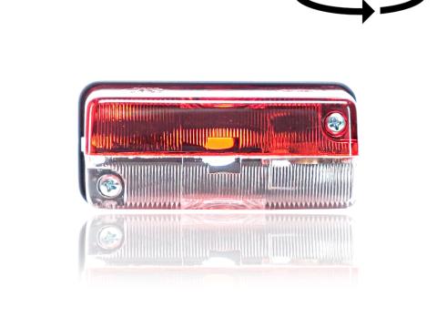 Lámpa helyzet piros-fehér csavaros Lámpa helyzet piros-fehér csavaros