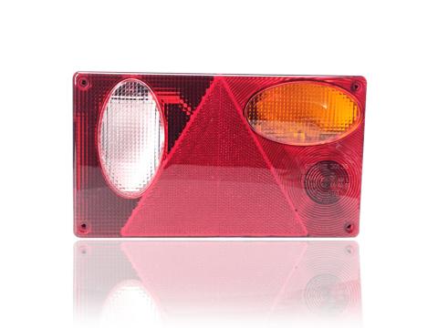 Lámpa pótkocsi szögletes háromszög prizmás