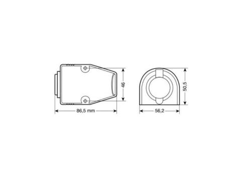 Szivargyújtó aljzat szerelhető vízálló