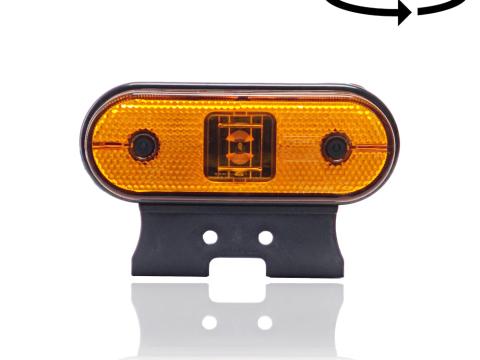 Lámpa LED Unipoint sárga tartóval 0.5m kábellel Aspöck