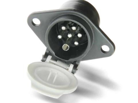 Elektromos aljzat 7 pólusú 24V speciális műanyag