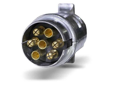Utánfutó csatlakozó dugó 7 pólusú 12V normál Utánfutó csatlakozó dugó 7 pólusú 12V normál