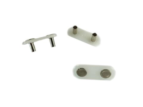 Ponyva kampó műanyag kétlyukú ellendarab