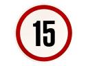 Fényvisszaverős ebességkorlátozó matrica - 13 és 19cm