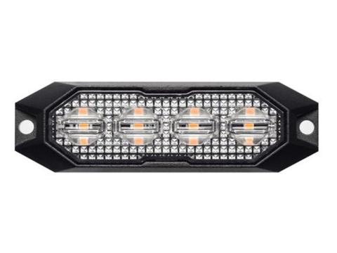 Villogó lámpa sárga kiegészítő mini 4LED  15 funkciós
