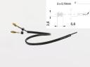 Elektromos vezeték 2 x 0,75 mm² 2 eres szögletes