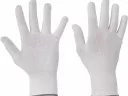 Munkavédelmi kesztyű BUSTARD EVO LIGHT fehér, tenyéren PVC pöttyökkel - 12-es