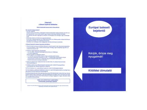 Nyomtatvány Baleseti bejelentő Nyomtatvány Baleseti bejelentő