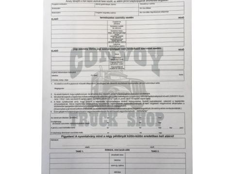 Nyomtatvány Gépjármű adásvételi szerződés 4 példányos