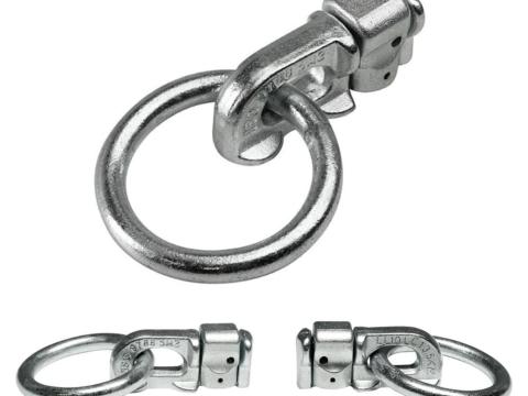 Rakományrögzítő fül sínrendszerbe