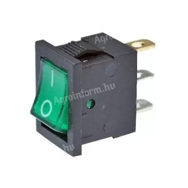 Billenő kapcsoló szögletes 12V LED-es