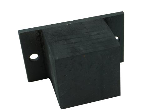 Gumiütköző utánfutóhoz szögletes furatos fém lemezen