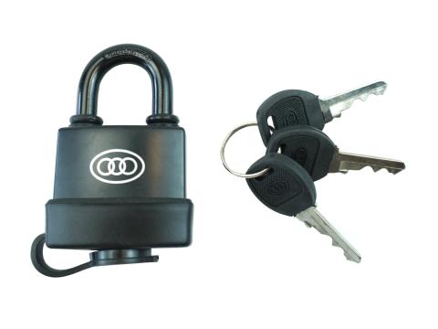 Vízálló biztonsági lakat fekete 3 kulccsal