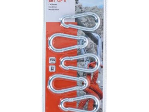 Karabiner készlet 5 db-os Karabiner készlet 5 db-os