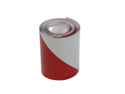 Fényvisszaverő szalag méretre piros-/fehér Fényvisszaverő szalag méretre piros-/fehér