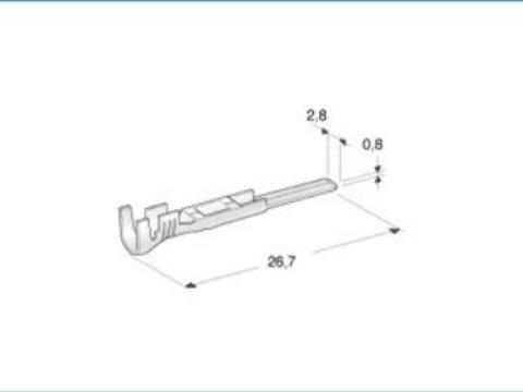 Kábelvég lámpa csatlakozóhoz