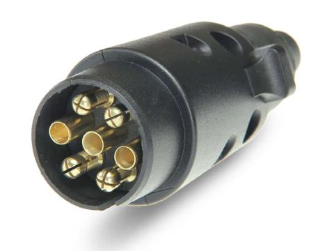 Utánfutó csatlakozó dugó 7 pólusú 12V normál Utánfutó csatlakozó dugó 7 pólusú 12V normál