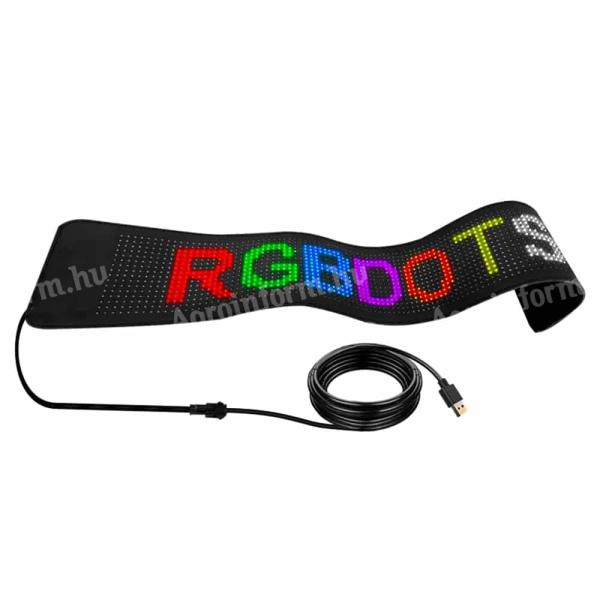 Hajlítható LED névtábla Bluetooth vezérléssel