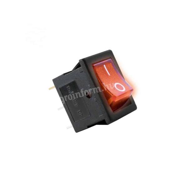 Billenő kapcsoló szögletes 12V LED-es