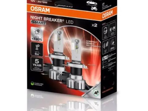 Ledes izzó autóba H4 és H7 Osram Night Breaker szett