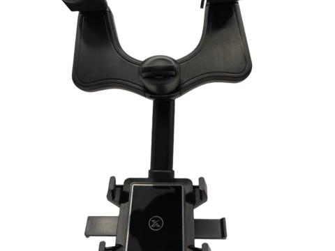 Autós telefontartó visszapillantóra rögzíthető fekete C115 Autós telefontartó visszapillantóra rögzíthető fekete C115