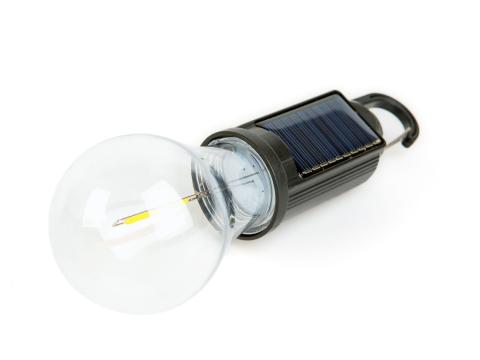 Szolár lámpa kültéri villanykörte alakú usb c töltéssel