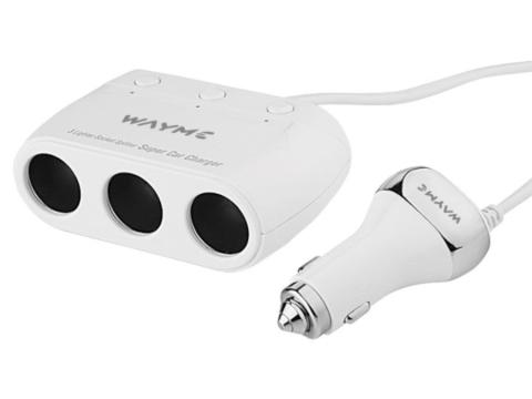 3-as szivargyújtó elosztó 2 USB-vel 3-as szivargyújtó elosztó 2 USB-vel