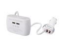 3-as szivargyújtó elosztó 2 USB-vel